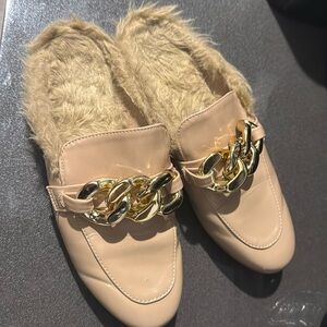 Faux Fur Mules